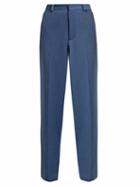 Matchesfashion.com Raey - Brushed Twill Trousers - Womens - Blue