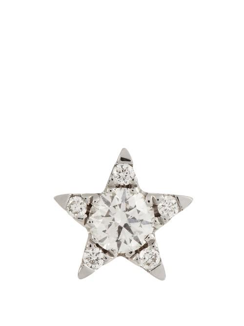 Maria Tash Diamond & White-gold Earring