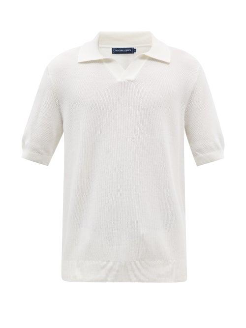Frescobol Carioca - Rino Cotton-blend Piqu Polo Shirt - Mens - White