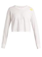 Matchesfashion.com The Upside - Rise And Shine Embroidered Cotton Blend T Shirt - Womens - White