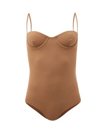 Ladies Beachwear Totme - Underwired Swimsuit - Womens - Light Brown