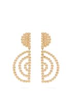 Matchesfashion.com Chlo - Oversized Gold Tone Drop Earrings - Womens - Gold