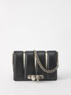 Alexander Mcqueen - The Slash Four Ring Leather Cross-body Bag - Womens - Black