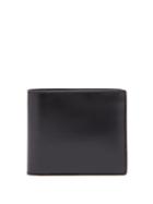 Matchesfashion.com Maison Margiela - Logo Stitch Leather Bi Fold Wallet - Mens - Black
