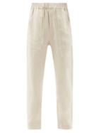Matchesfashion.com Isabel Marant - Necim Linen-chambray Straight-leg Trousers - Mens - Beige