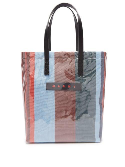Matchesfashion.com Marni - Glossy Grip Medium Pvc Tote Bag - Mens - Multi
