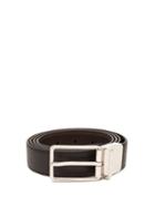 Matchesfashion.com Dunhill - Grained Leather Belt - Mens - Black