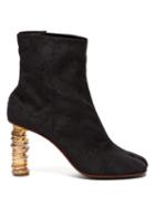 Matchesfashion.com Vetements - Geisha Split Toe Coin Heel Ankle Boots - Womens - Black