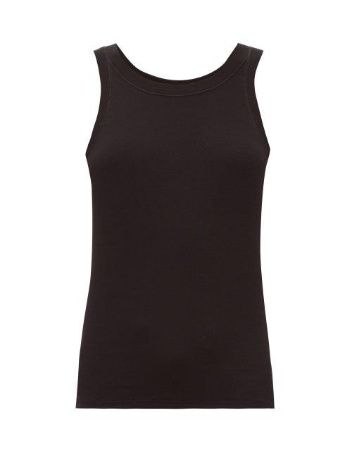 Matchesfashion.com The Row - Firala Cotton Blend Tank Top - Womens - Black
