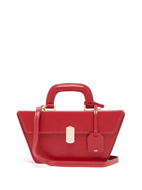 Matchesfashion.com Hillier Bartley - Cassette Grained Leather Bag - Womens - Red