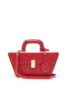 Matchesfashion.com Hillier Bartley - Cassette Grained Leather Bag - Womens - Red