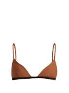 Matchesfashion.com Matteau - The Petite Triangle C D Bikini Top - Womens - Black Brown