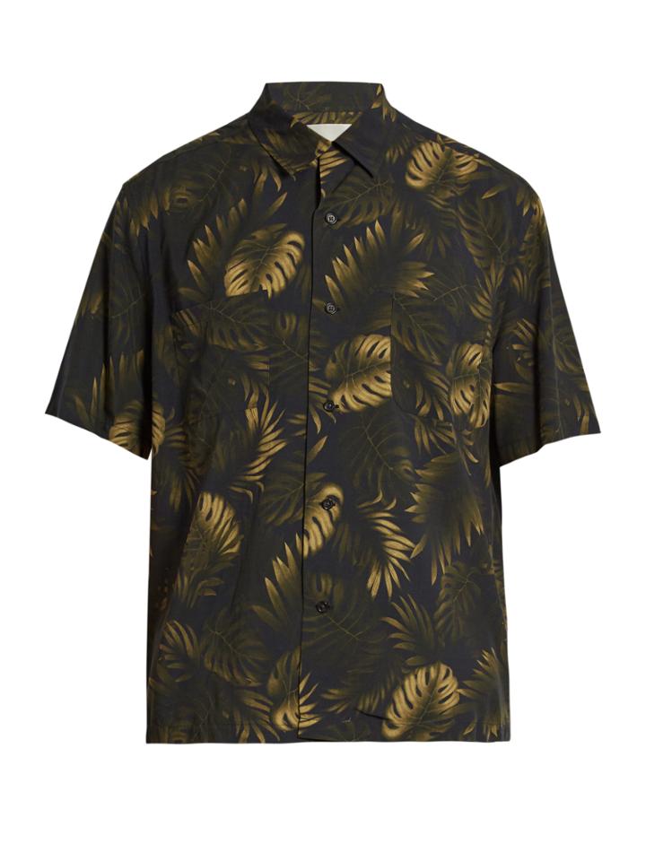 Vince Cabana-print Short-sleeved Shirt