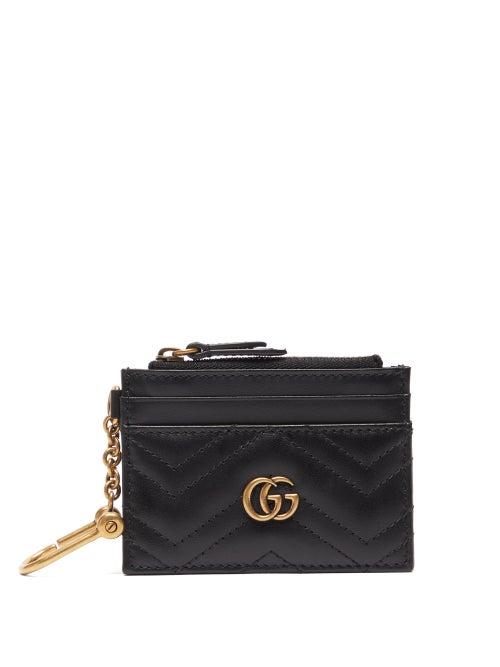 Gucci - Gg Marmont 2.0 Quilted Leather Keyring Wallet - Womens - Black