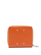 Matchesfashion.com Maison Margiela - Grained Leather Wallet - Mens - Orange