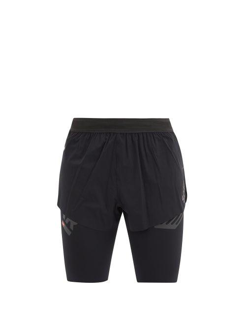 Matchesfashion.com Soar - Elite Race 4.0 Technical-shell Split Shorts - Mens - Black
