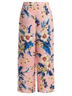 Diane Von Furstenberg Floral-print Wide-leg Trousers
