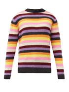 Matchesfashion.com The Elder Statesman - Striped Cashmere Sweater - Mens - Multi