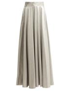 Matchesfashion.com Diane Von Furstenberg - Metallic Long Skirt - Womens - Silver