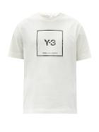 Matchesfashion.com Y-3 - Reflective Logo-print Cotton-jersey T-shirt - Mens - White