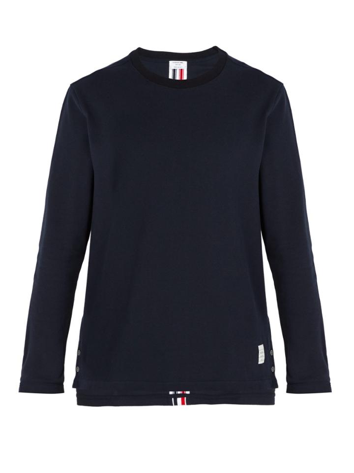 Thom Browne Relaxed-fit Cotton-piqu T-shirt