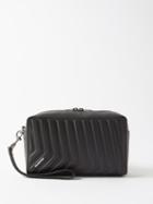 Balenciaga - Car-embossed Leather Pouch - Mens - Black