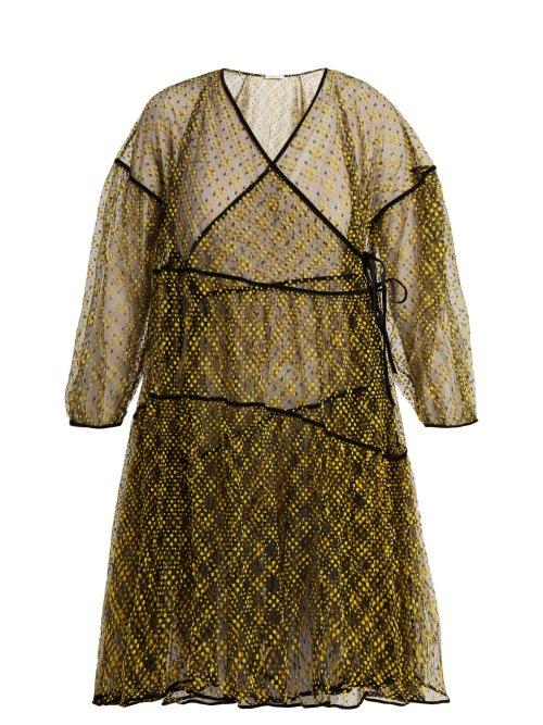 Matchesfashion.com Cecilie Bahnsen - Christine Tiered Tulle Mini Dress - Womens - Black Multi