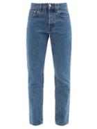 Vetements - Haute Couture-logo Straight-leg Jeans - Womens - Mid Denim