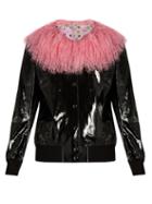 Charlotte Simone Va-va Varsity Patent-leather Jacket