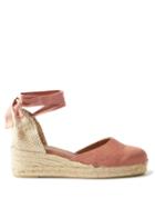 Castaer - Carina 30 Canvas & Jute Wedge Espadrilles - Womens - Pink