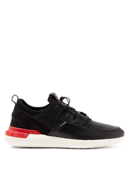 Matchesfashion.com Tod's - Active Sport Light 91b Low Top Leather Trainers - Mens - Black