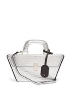 Matchesfashion.com Hillier Bartley - Cassette Lizard Effect Leather Bag - Womens - Silver