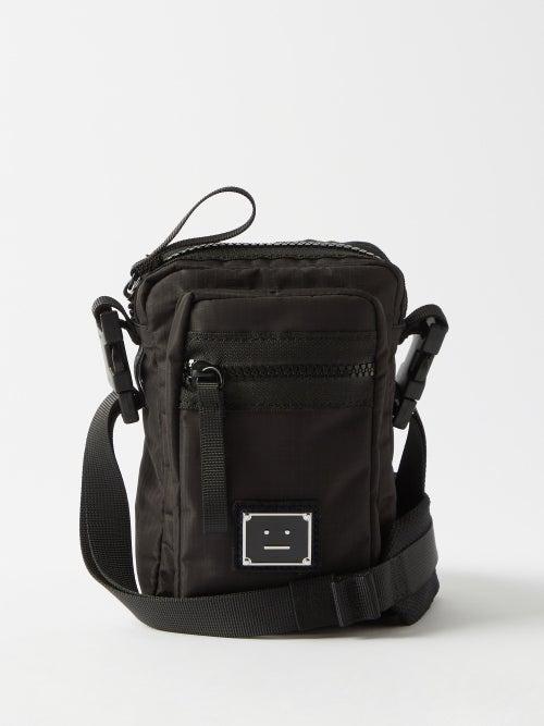Acne Studios - Arvel Face-plaqce Ripstop Cross-body Bag - Womens - Black