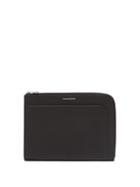 Matchesfashion.com Alexander Mcqueen - Logo Print Leather Pouch - Mens - Black