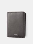 A.p.c. - Stefan Leather Bi-fold Wallet - Mens - Black
