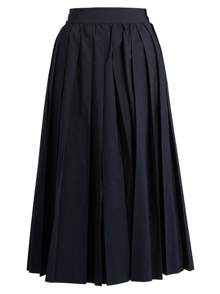 Muveil Pleated Poplin Culottes