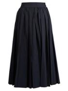 Muveil Pleated Poplin Culottes