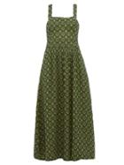 Matchesfashion.com Ace & Jig - Willa Cross Over Cotton Dress - Womens - Green Multi