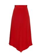 Juan Carlos Obando Diamond-hem Silk Midi Skirt