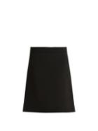 Matchesfashion.com Raey - Split Side Crepe A Line Skirt - Womens - Black