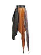 Loewe Logo-print Pliss-pleated Handkerchief-hem Skirt