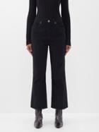 Re/done - 70s Corduroy Flared Trousers - Womens - Black