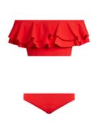 Lisa Marie Fernandez Mira Ruffled Bonded-bikini
