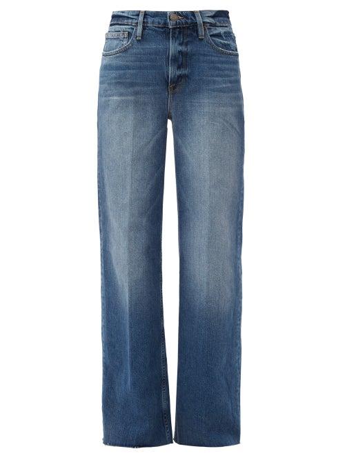 Matchesfashion.com Frame - Le California Stretch Cotton Wide Leg Jeans - Womens - Denim