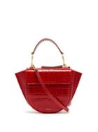 Matchesfashion.com Wandler - Hortensia Mini Leather Cross Body Bag - Womens - Red