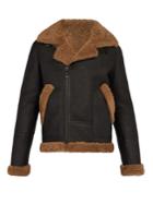 Yves Salomon Shearling-lined Leather Jacket