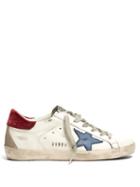 Matchesfashion.com Golden Goose - Superstar Leather Trainers - Womens - White Navy