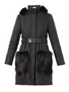 Fendi Fur-trimmed Quilted Ski Coat