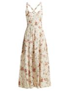 Brock Collection Daphne Floral-print Silk-charmeuse Dress