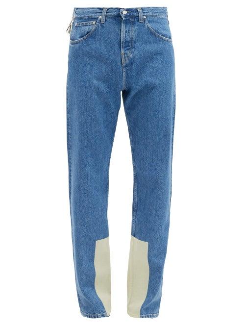 Matchesfashion.com Helmut Lang - Contrast-cuff Denim Jeans - Mens - Blue